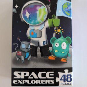 Space Explorers 48 Piece Puzzle 10" X 10" NEW